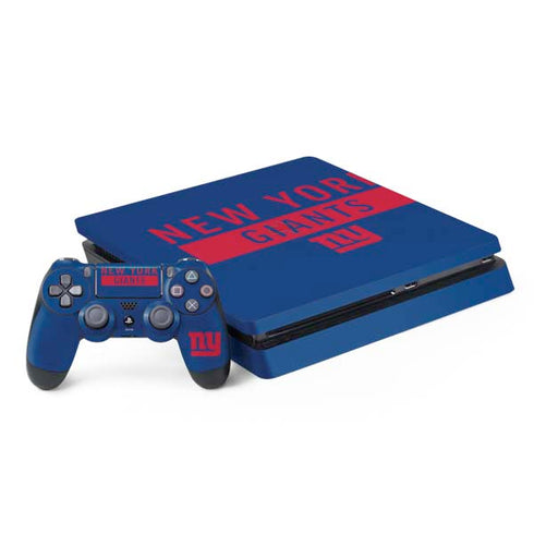 NFL New York Giants Blue Performance Series PS4 Slim Bundle Skin